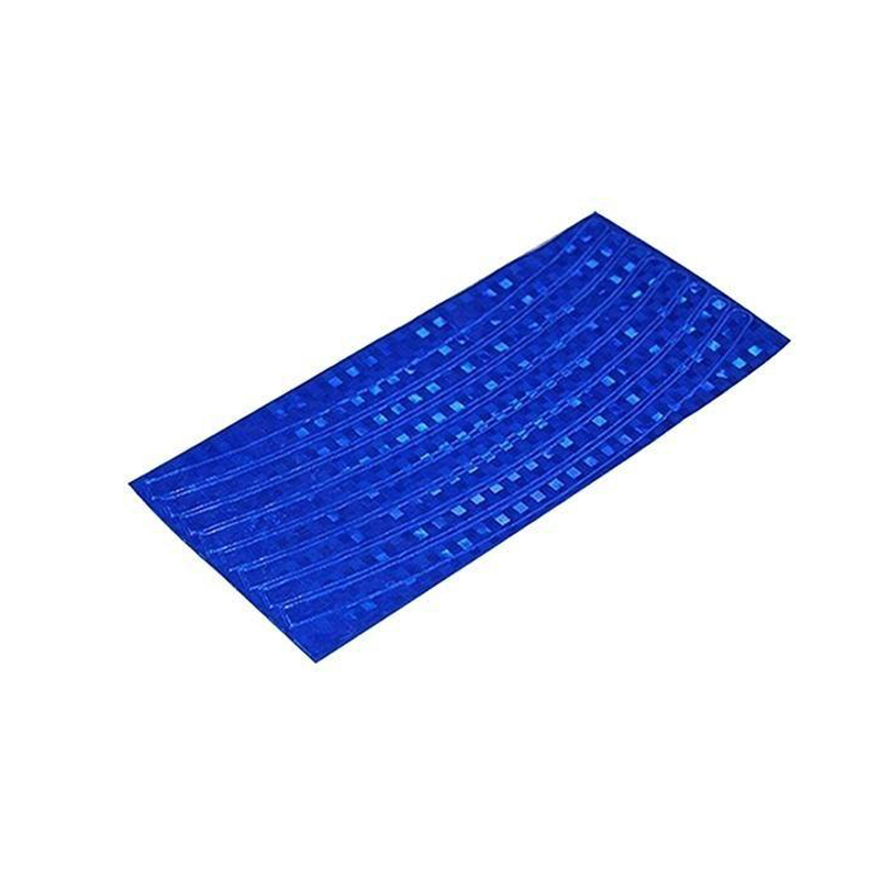 Pegatinas reflectantes, 1 unidad, neumático de bicicleta, rueda, calcomanías reflectantes fluorescentes, llanta de bicicleta, calcomanía reflectante: Azul