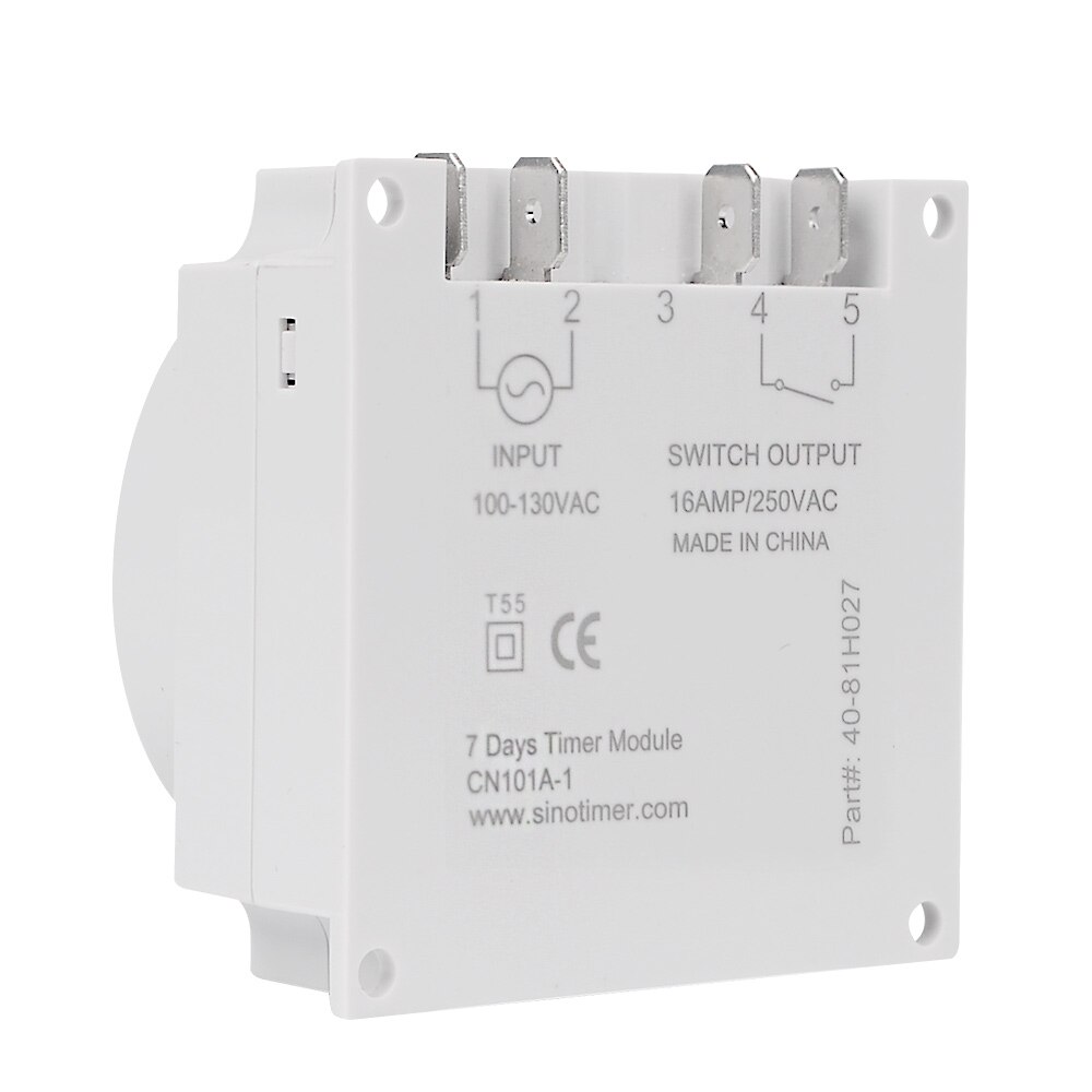 CN101A Economic Models LCD Timer 120V Programmable Digital Time Switch Relay 16A Free Output Week Timer Control AC Timer Mini: CN101A 120V