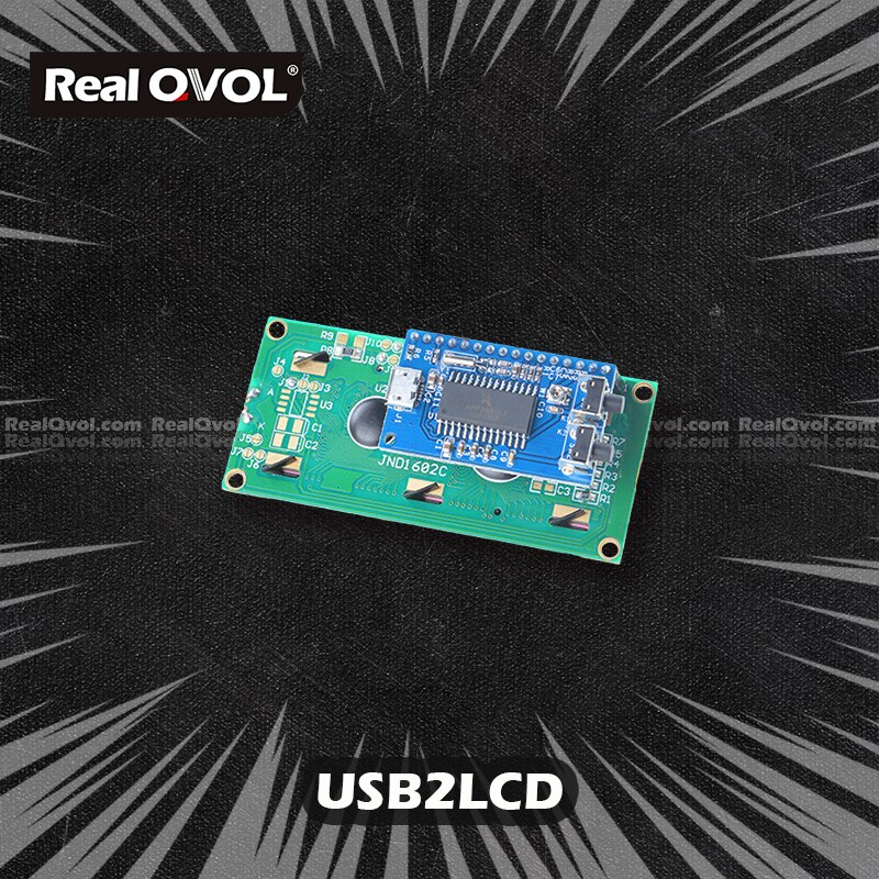 Realqvol Friendlyelec Usb-poort 1602 Lcd Module Voor Pi (LCD2USB)