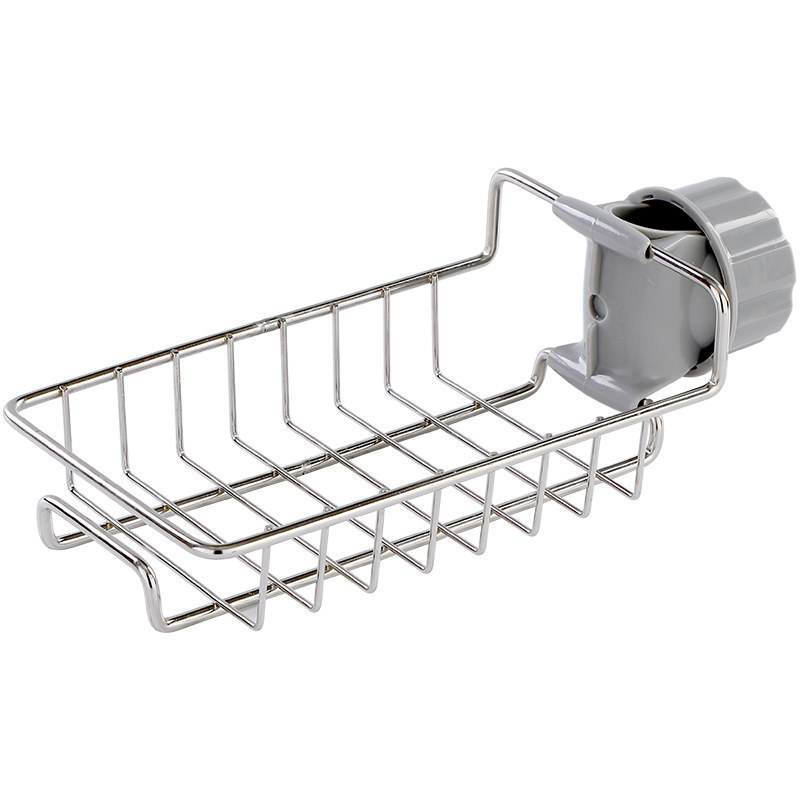 Cozinha Aço Inoxidável Sink Drain Rack Sponge Storage Faucet Holder Soap Drainer Toalheiro Prateleira Organizador Acessórios de cozinha