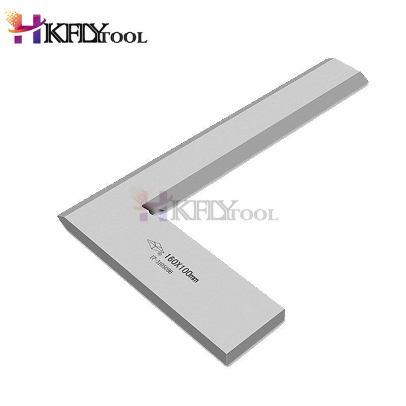 1pc rustfrit stål 63 x 40mm 80 x 50mm blade l vinkel prøve firkantet mål lineal måler 80 x 50mm sølv tone prøve firkantet lineal