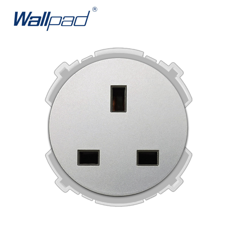 Wallpad UK 13A Wall Socket Function Key Only Electric Wall Power Socket Electrical Outlets: Gray