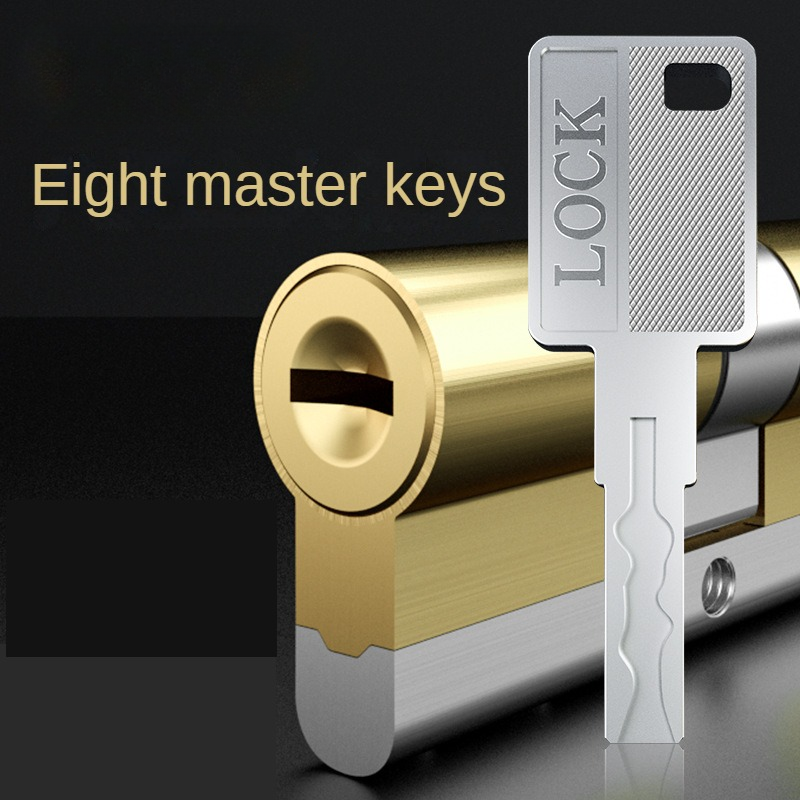 Slotcilinder Europese Standaard 65-115Mm Slotcilinders Buitendeursloten, Deurslotcilinder 8 Hoofdsleutels Super C Klasse Slot
