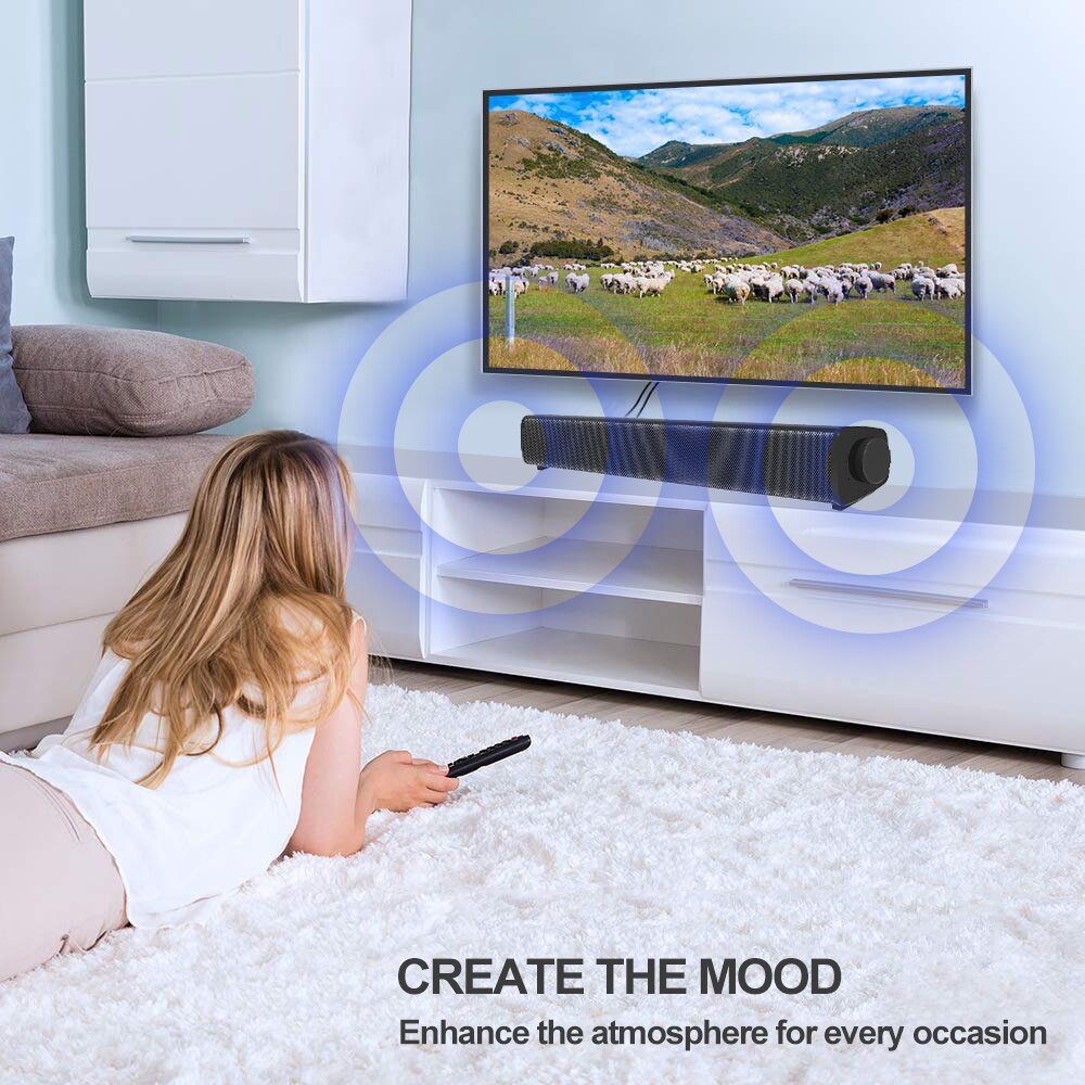 Youxiu Bluetooth Speaker Home Theater Systeem Luidspreker 3D Hifi Stereo Surround Soundbar Ondersteuning Audio Tf Card