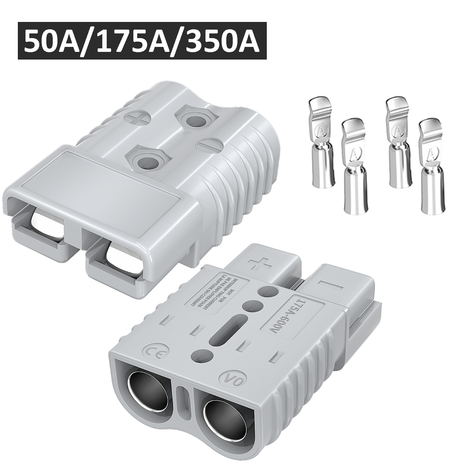 2Stck 50A 175A 350A Anderson Stecker Batterie schnell anschließen Trennen Stecker 600V Abschleppen Winde schnell anschließen Kabelbaum stecker