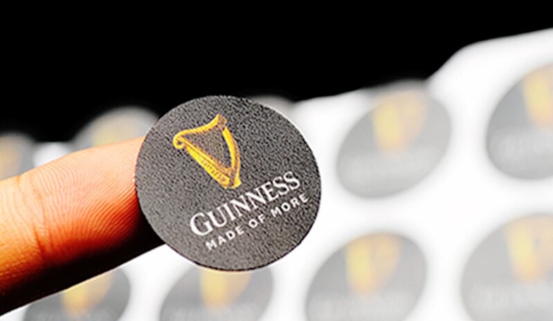 custom Transparent thank you Label Sticker Circular Sealing Label Sticker PVC Transparent DIY Label Diameter bgj004