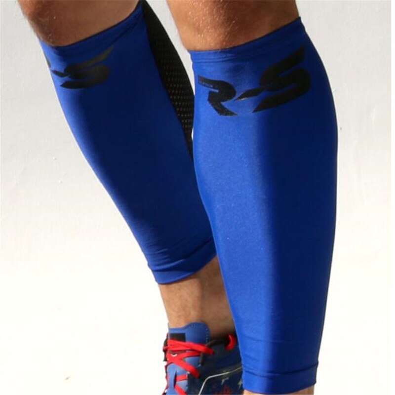 Nueva rodillera de malla transpirable para hombre, rodillera de apoyo, rodillera para hombre, mantiene la rodilla: Azul / M