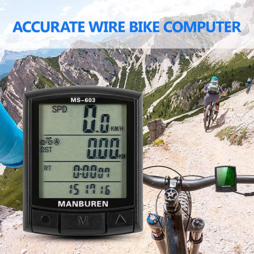 Bike Speed Meter Digital Bike Computer Multifunction Waterproof Sports Sensors Wireless Lcd Odometer Bicycle Speedometer A617