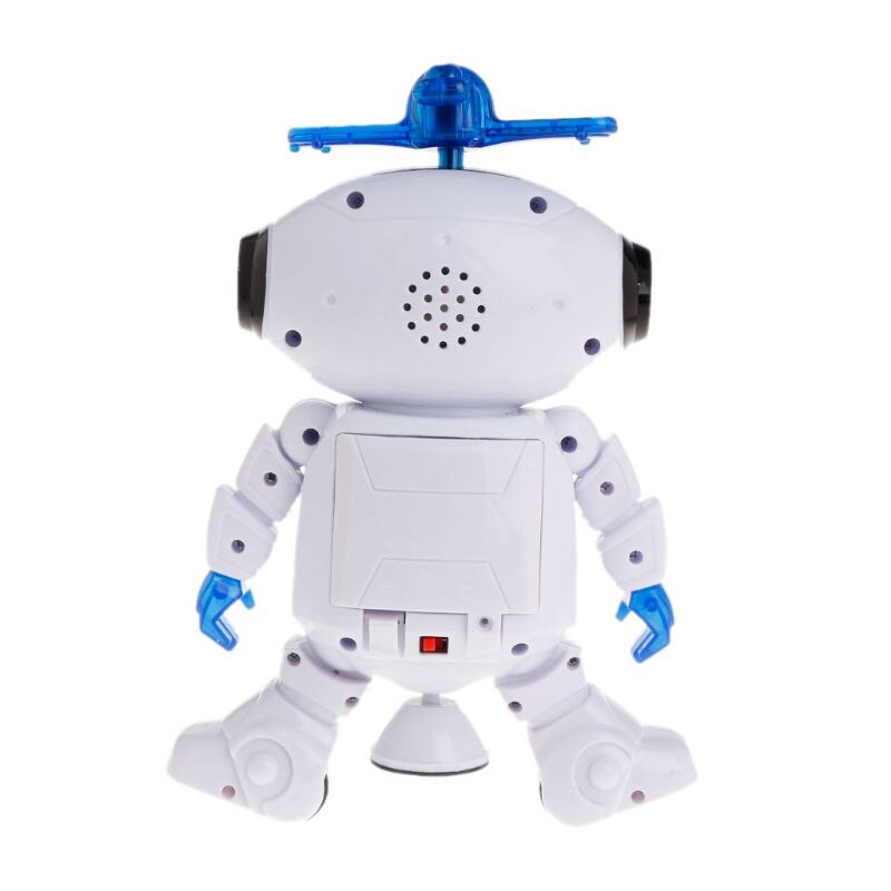 Robot electrónico para caminar y bailar para niños, juguetes con luz musical