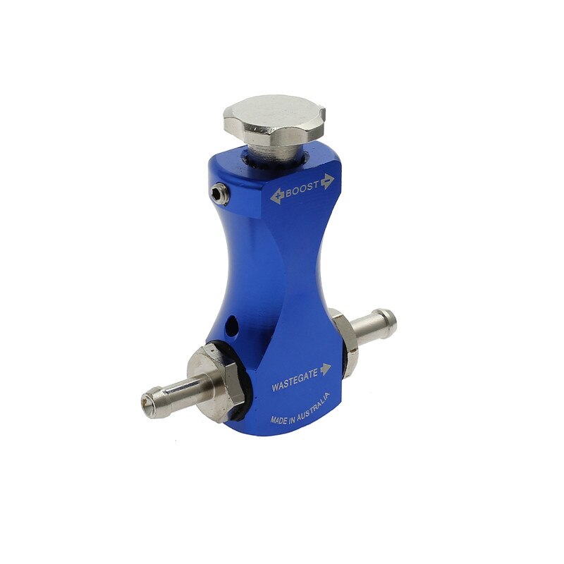 Justech Blue Turbo Boost Controller Turbocharger Boost Bleed Valve Aluminum Alloy Adjustable Universal Car Manual Controller