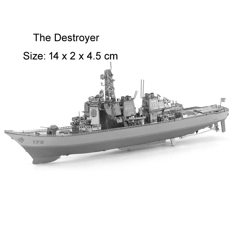 Boat 3D Metal Puzzle Black pearl 056 Burke Class Destroyer Titanic model KITS Assemble Jigsaw Puzzle Toys For Children