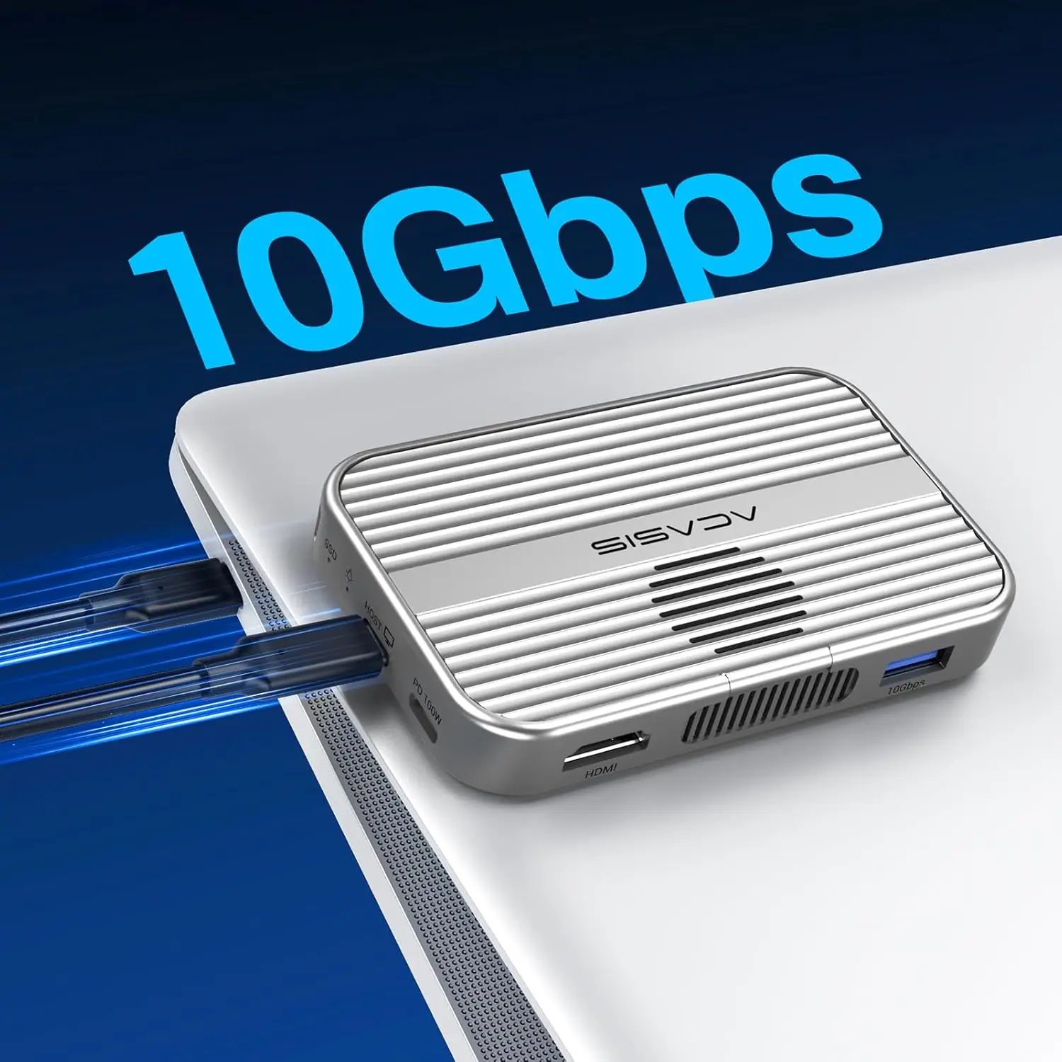 ACASIS M.2 NVMe SSD Enclosure Magnetic USB C Docking Station 10Gbps with Cooling Fan for iPhone 16/15 Pro 2230/42/60/80 NVME SSD