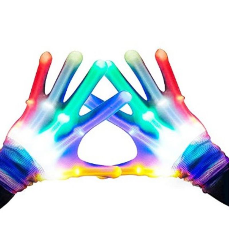 Halloween Flashing LED Gloves Ghost Festival Horror Cool Fun Toys Party Scary Cosplay Costume Props