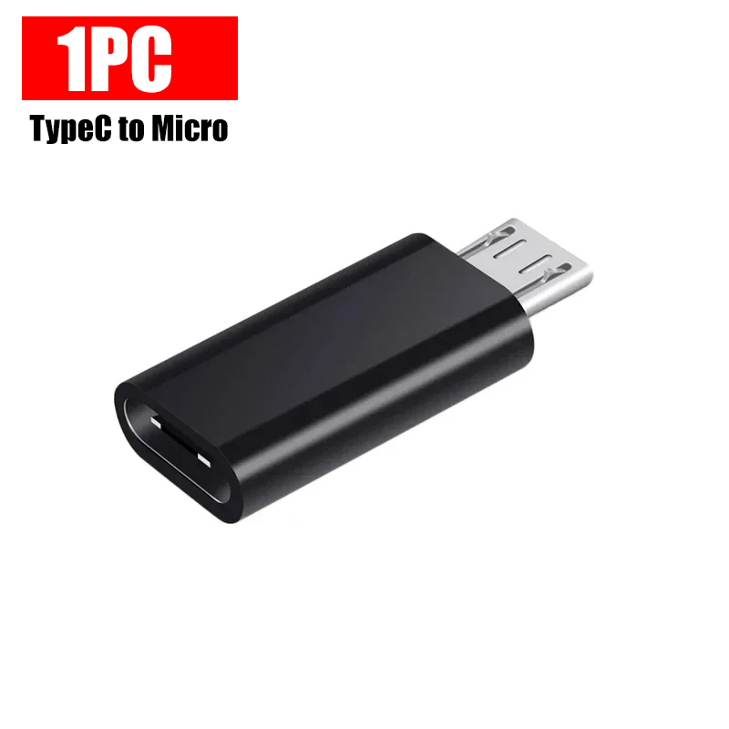 USB Typ C auf Mikro-USB-Adapter für Telefon, Tablette, Android, Ladegerät, Datenkabel-Adapter, Mikro-USB-Buchse auf Typ C-Stecker, OTG-Konverter: WEISS