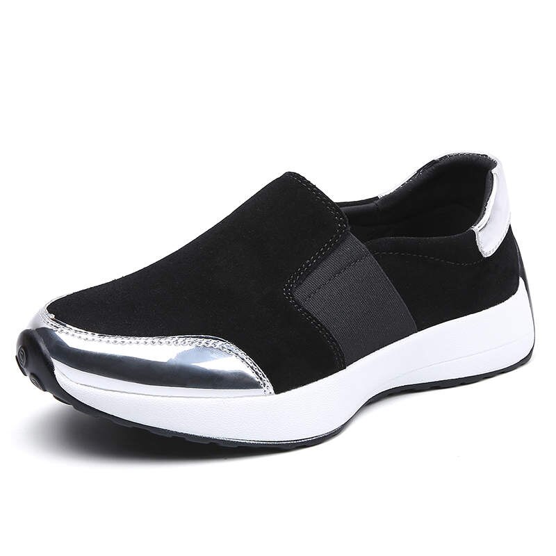 Sneakers Ladies Non-Slip Women Platform Sport Shoes Tennistas Women&#39;s Original Running Shoes Platform Sports Shoes Woman Tennis: black / 4.5