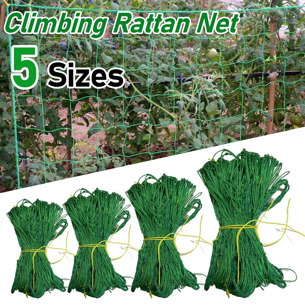 Lattice Net Green Gardening Plant Climbing Frame Mesh Ornaments Flower Vine Holder Mesh Wear-resistant for Cucumbers Watermelons
