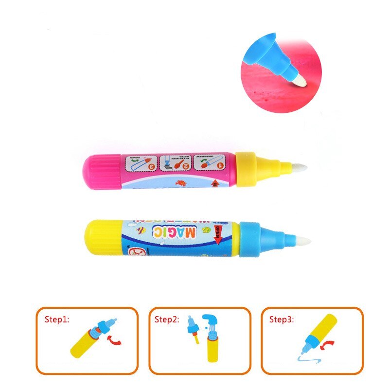 Magisk pen pensel malemåtte legetøj vand tegning legetøj barn maleri skrivemåtte kuglepen doodle legeværktøj uddannelseslegetøj til børn