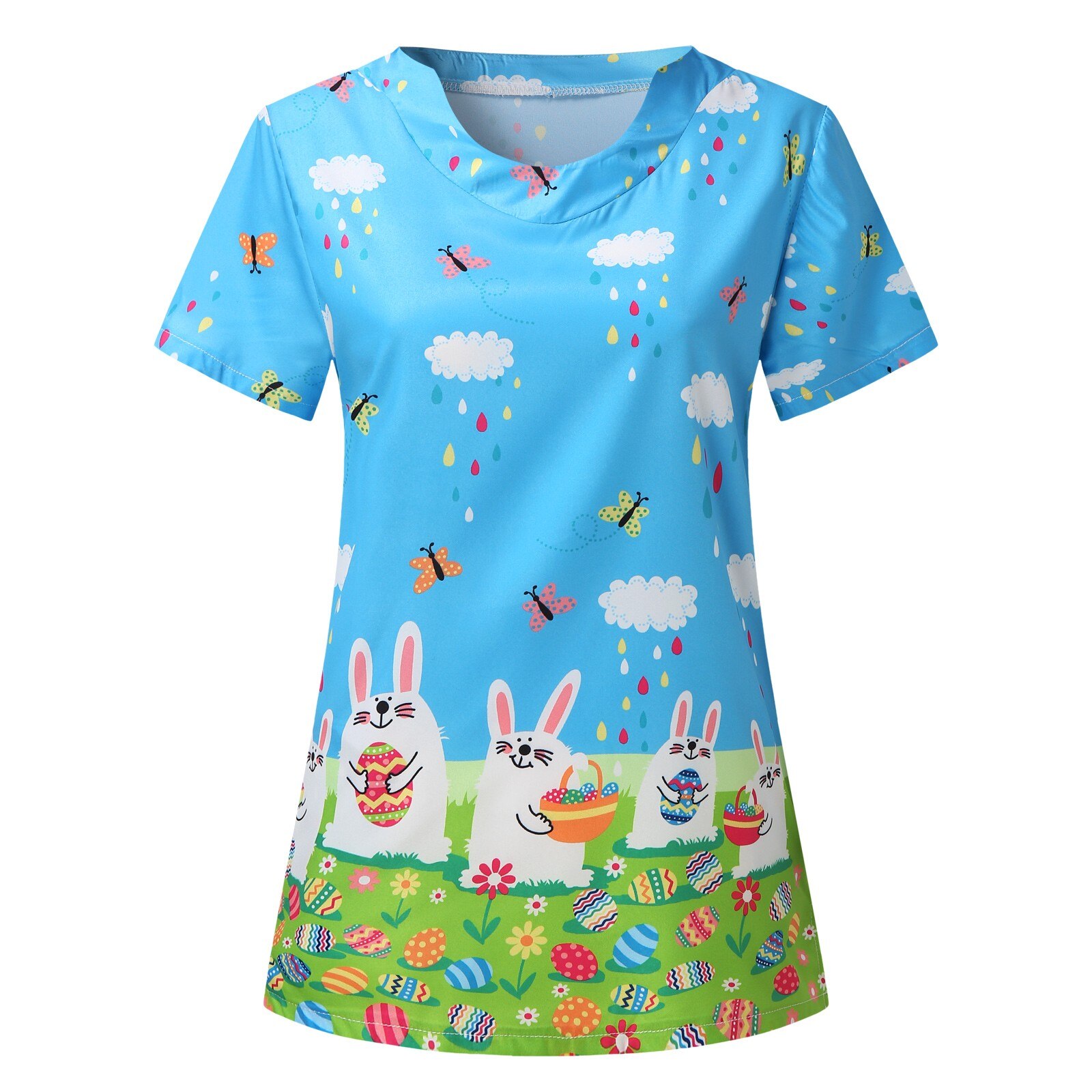 Verpleegster Uniform Scrubs Vrouwen Korte Mouw V-hals Tops Werken Uniform Blouse Pocket Overalls Verpleegkundige Accessoires Valentijn Cadeau A50: XXL