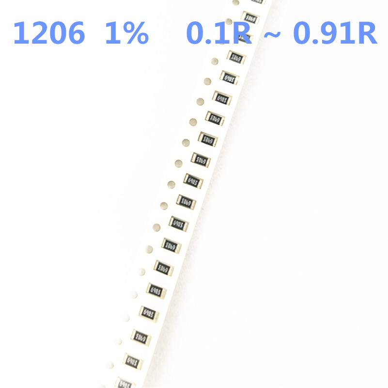 100 Stuks 1206 1% Smd Weerstand 1/4W 0.1R 0.11R 0.12R 0.13R 0.14R 0.15R 0.16R 0.18R 0.2R 0.1 0.11 0.12 0.13 0.14 0.15 0.16 0.18 Ohm