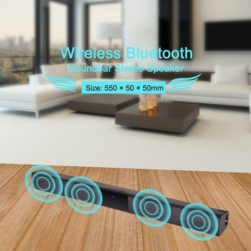 BEESCLOVER TV Home Theater Soundbar Subwoofer Draadloze Bluetooth Sound Bar Speaker Systeem draadloze soundbar met Bluetooth r25