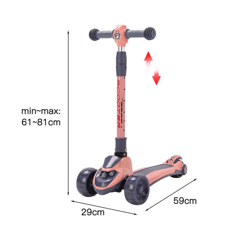 Kinderen Verstelbare Voet Scooters Led Light Up Scooter Voor Kinderen Met 3 Lichtgevende Wielen Roller Skateboard Speelgoed Voor Baby hwc: 03