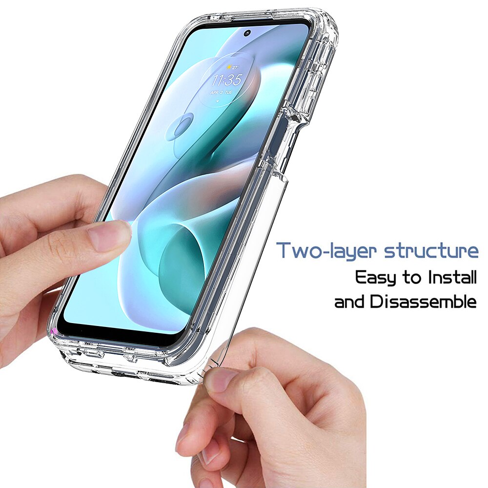 For Motorola Moto G31 G41 G51 G71 5G Case Rugged Armor Hard Plastic Soft TPU Transparent Acrylic Shockproof Back Cover Fundas