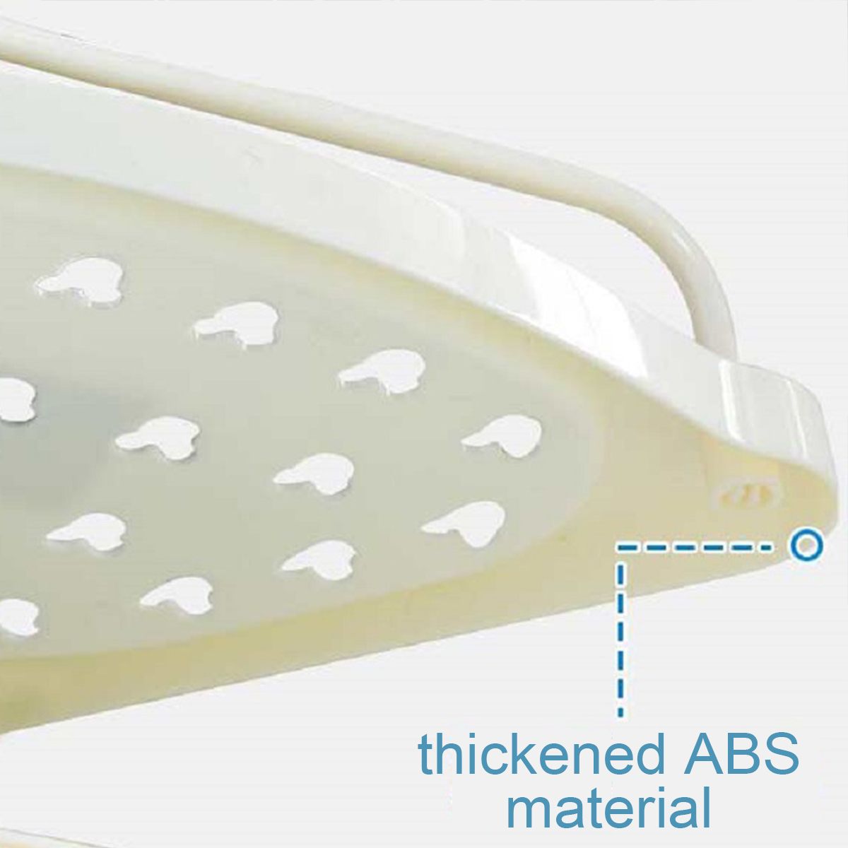 Estante para baño, esquinero de ducha de 5 niveles, estante de ducha firme, acero inoxidable escalable, baño, cocina, sin perforación