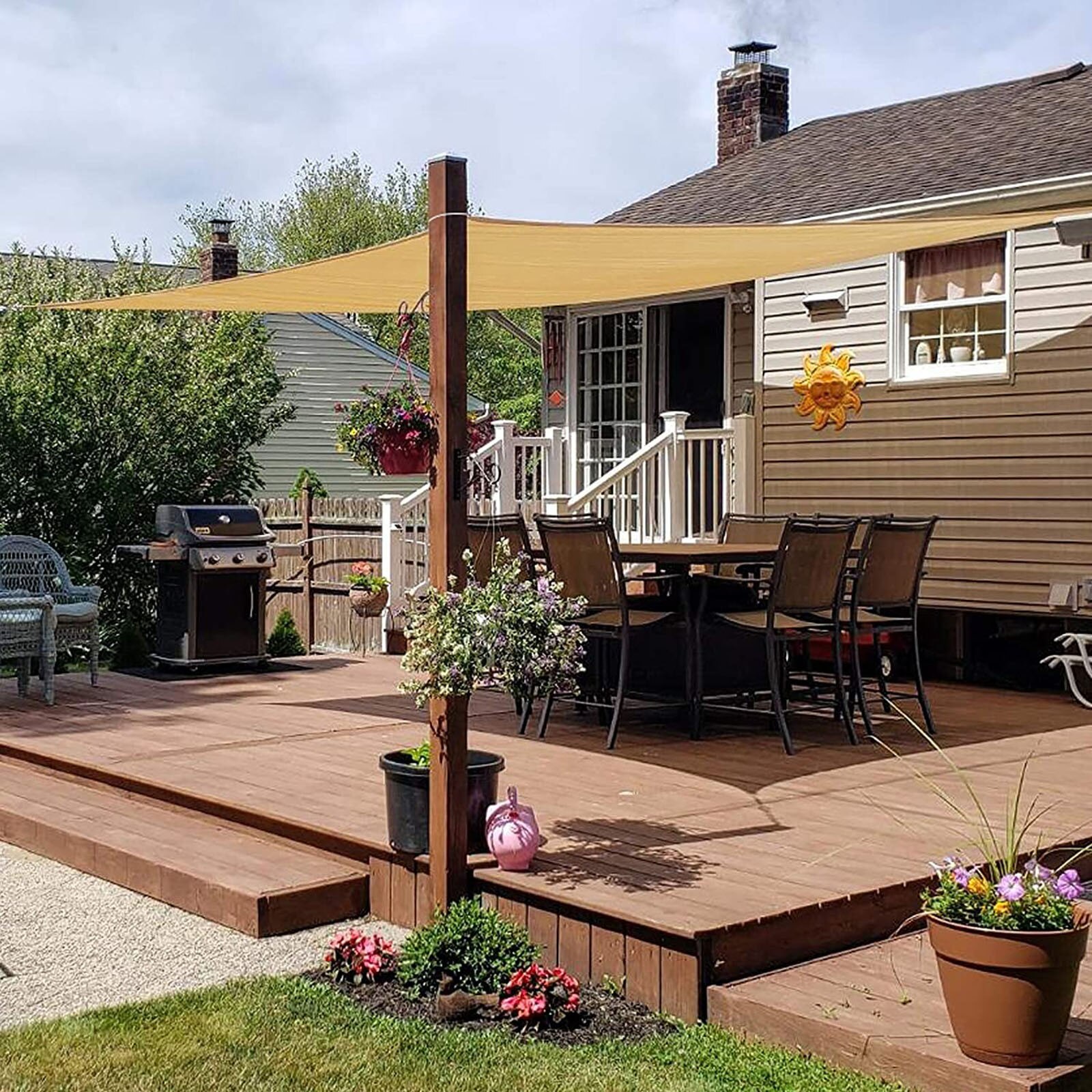 Gartenzubehör sonnenschutz-überdachung uv-schutz markise für terrasse, garten, hinterhof, schwimmbad #40