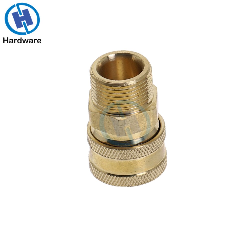 Copper 3/8" Female Quick Release Adapter Connector Connect to M22 Metric Male Thread Fitting For Pressure Washer Hose