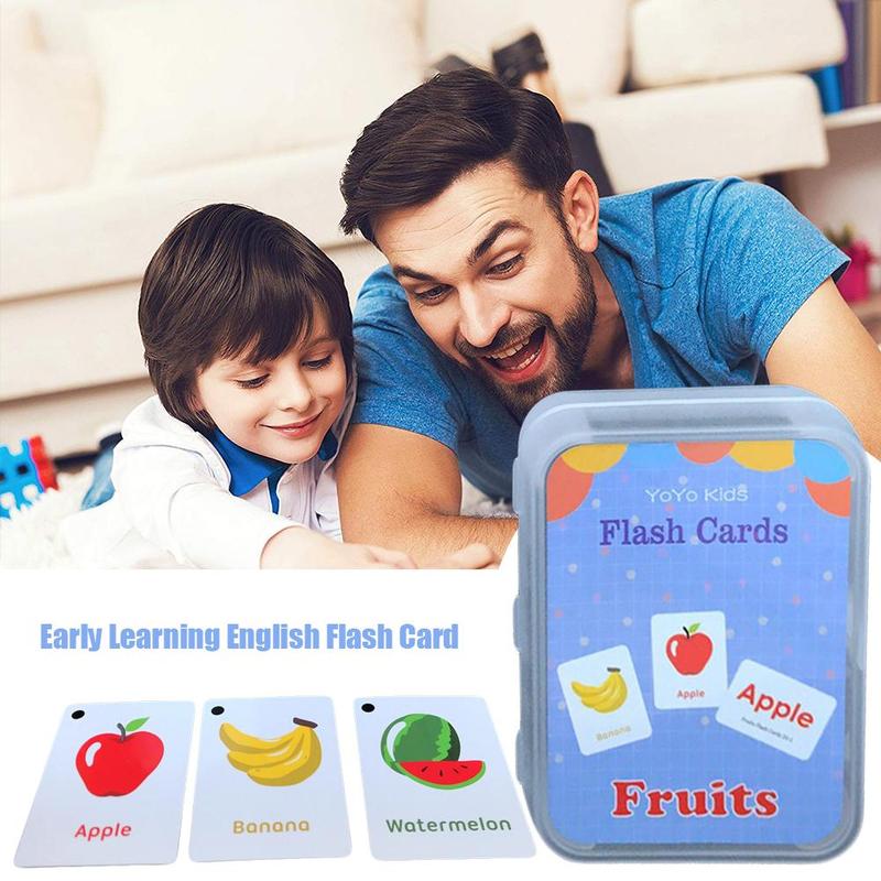 Early childhood English word learning cognitive memory cards Shape Flash cards