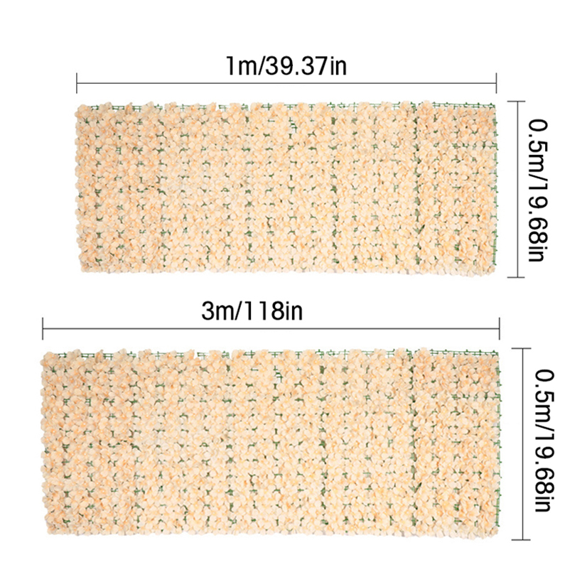 Artificial Flowers Beds Roll Garden Border Balcony Screen Artificial Hedge Landscape Edging Decorative Fence Garden Home Decor