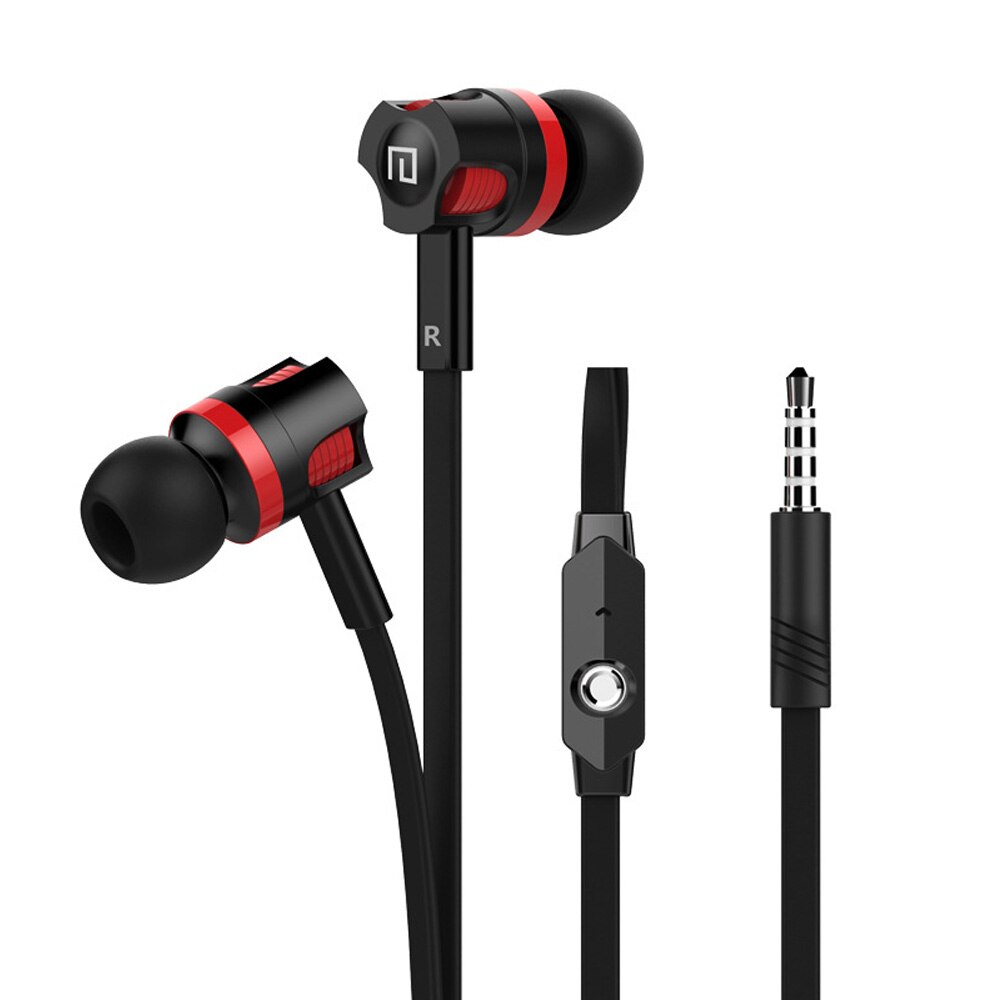 Original HiFi verdrahtet Headset mit mikrofon für smartphones mit Super Bass Stereo Headset 3,5mm Hände Kostenloser Anschluss: schwarz