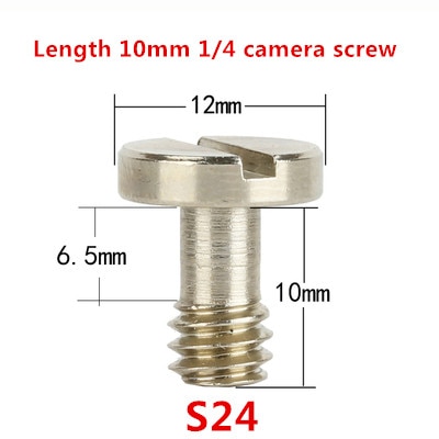 3 uds SLR, tornillo de placa rápida de 1/4 pulgadas con extensión de cabezal, 3/8 trípode, tornillo de cámara corta, conjunto para 1/4 y 3/8 tornillos de cámara