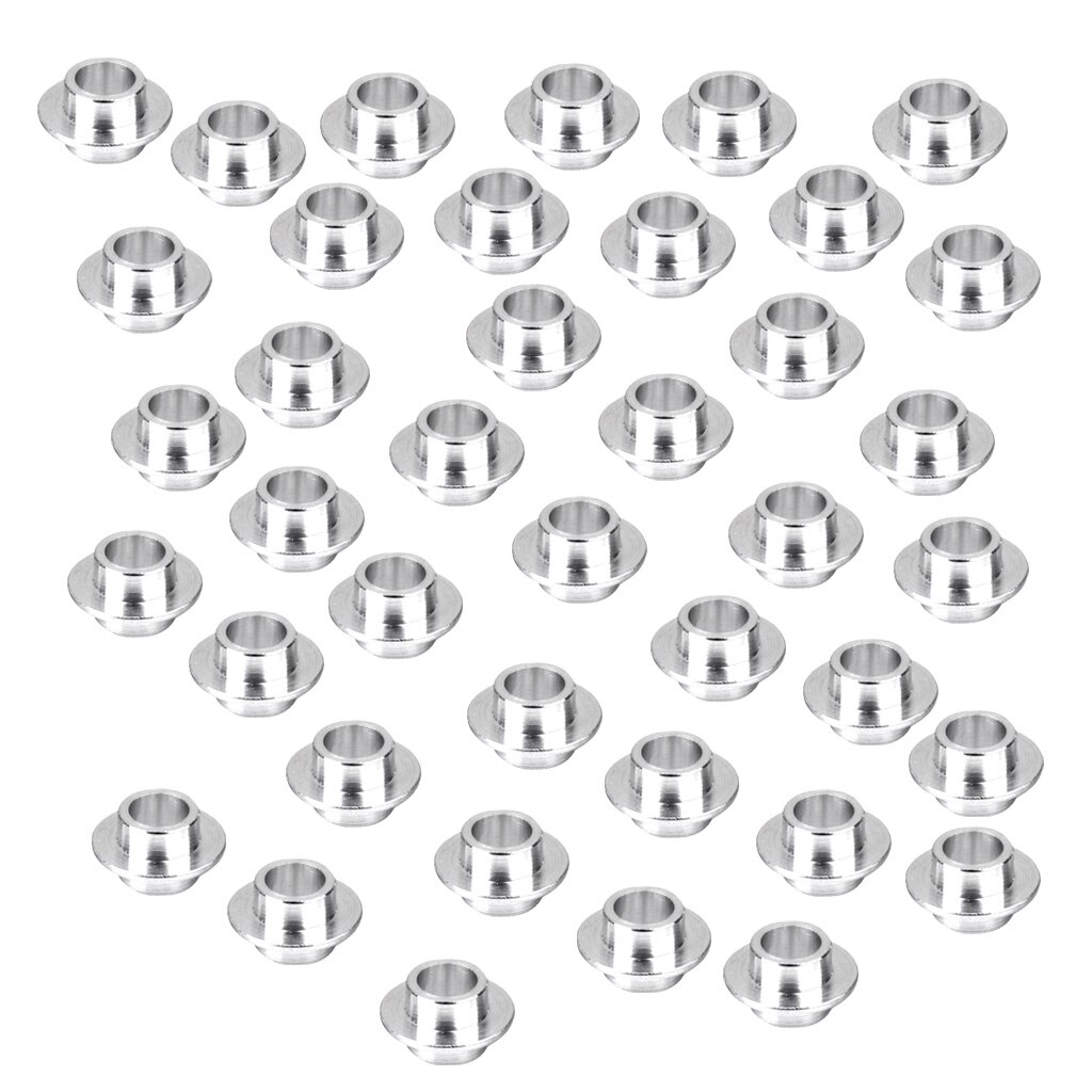 40pc Skateboard Scooter Quad Roller Inline Skate Wheel Bearing Spacers Silver