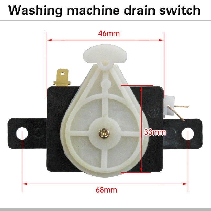 1pc Semi-automatic washing machine drain switch switching elongated cylinder washing machine drain drainage function switch