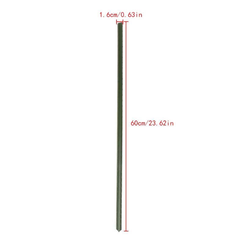 60cm haven plante støtte indsatser klatring stå blomst pind sukkerrør havearbejde værktøj: 16mm