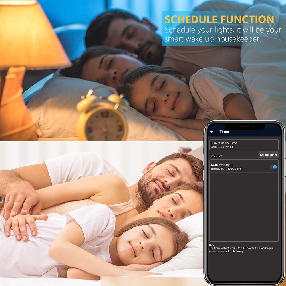 1PCS 15W WiFi Smart Light Bulb E27 B22 Dimmable RGB+CW LED Spotlight Bluetooth Voice Control Lamp Work With Alexa Google Home
