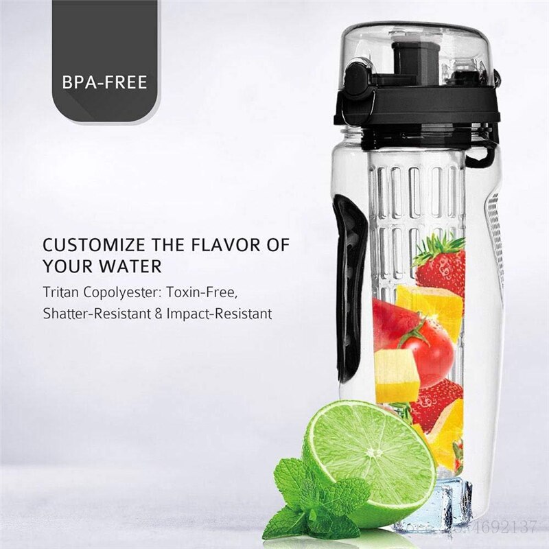 800Ml/1000Ml Bpa Gratis Fruit Infuser Water Fles Draagbare Sap Shaker Reizen Sport Drinken Flessen Detox Water fles