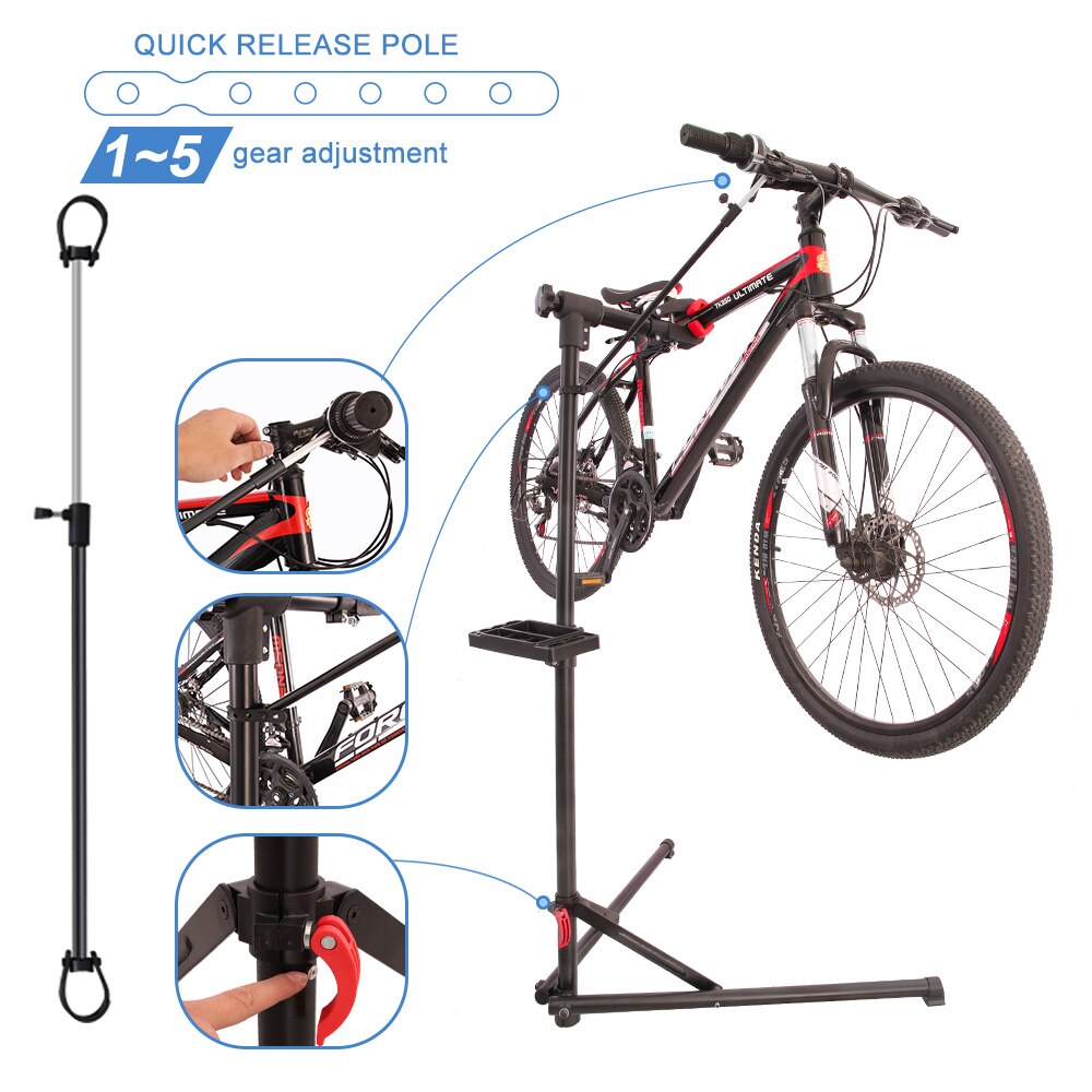 Bike Repair Stand MTB Road Bicycle Maintenance Repair Tools Adjustable Foldable Storage Display Stand