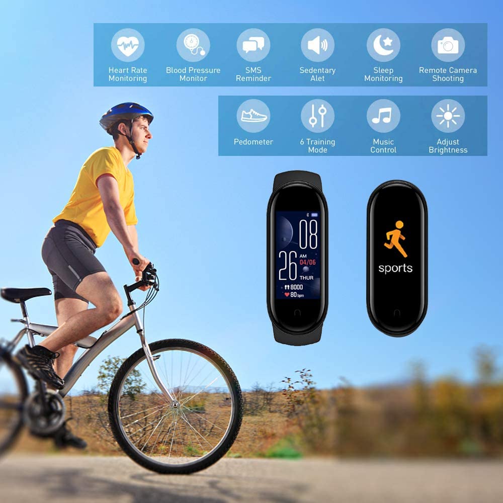 Smart Band M5 Smart Armband IP67 Waterdichte Smarthwatch Bloeddruk Fitness Tracker Sport Polsbandjes Voor Ios Android
