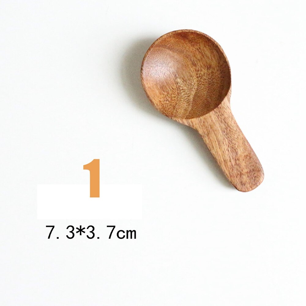1 Stck Teak Material Esslöffel Milch Pulver Rühren Löffel Butter Gastronomie Scoop Umwelt Geschirr Küche Werkzeug: 1