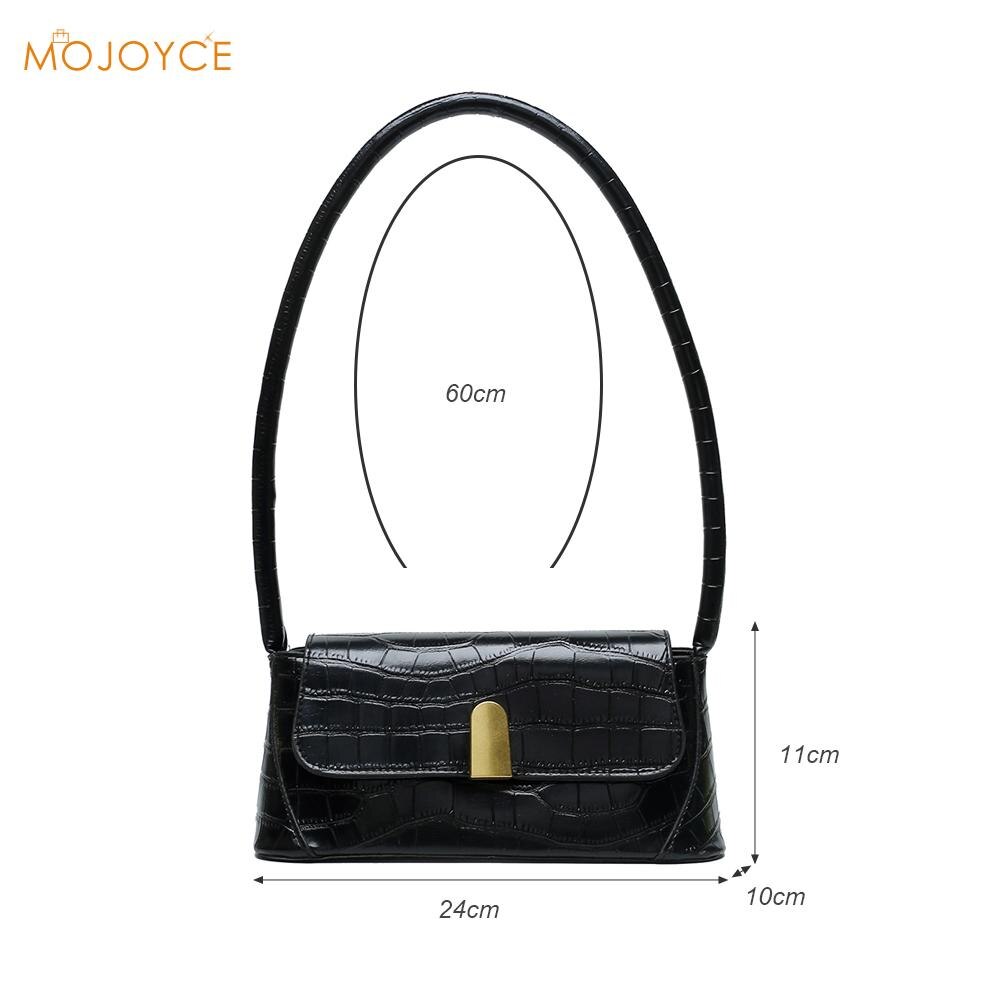 Mønster kvinner skulder veske solid pu lær casual clutch tote bag dame skulder veske håndvesker