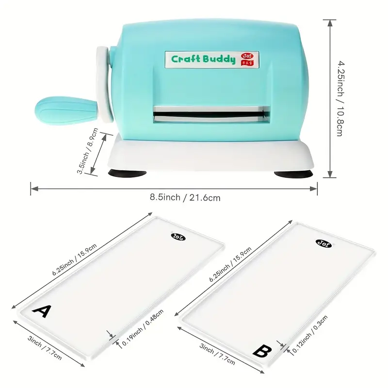 Portable DIY Manual Die-Cut Machine for Plastic Mold Cutting and Embossing, Perfect for Card Making and Scrapbooking