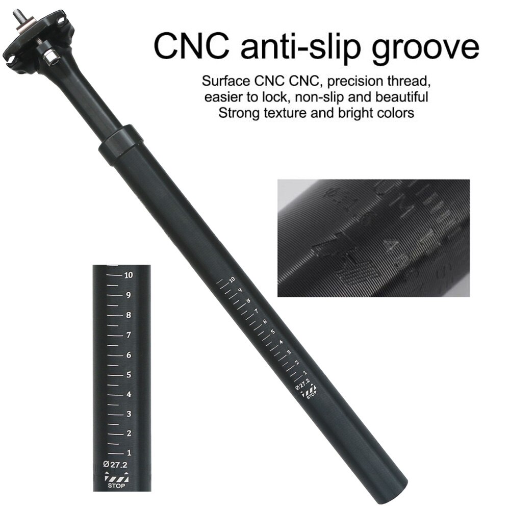 Bike Suspension Telescopic Seatpost 27.2 28.6 30 30.4 30.9 31.6 33.9 Bicycle Shock Absorber Adjustable Seat Post Bike Saddle Rod