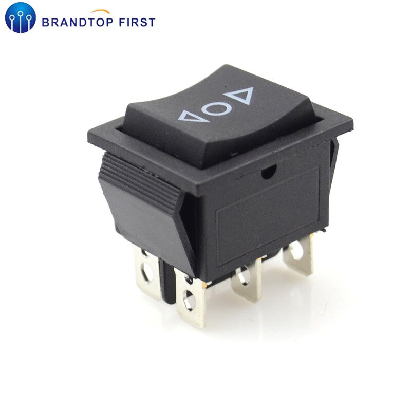 6 Pin 3 Position Boat （On）Off-（On） Momentary Rocker Switch DPDT 16A 250V AC 20A 125VAC: Momentary switch
