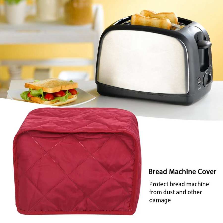 Støvdæksel til brødmaskine køkkenhusholdningsapparater støvdæksel beskyttelsesdæksel til 2- skiver brødmaskinebeskytter
