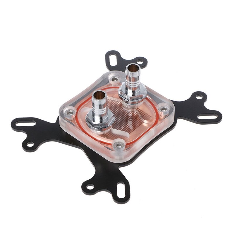 Computer CPU Water Cooler 50mm Transparent Cover Cooling Block For AMD Intel