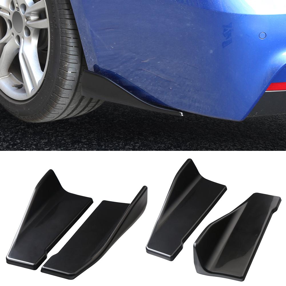 2pcs Side Skirts Fits Universal Vehicles Black Exterior Side Bottom Line Extensions Splitter Lip Car Diffusers