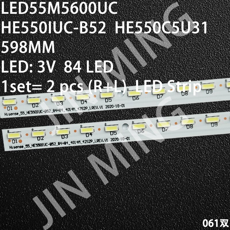 LED Strip For Hisense LED55M5600UC HE550IUC-B52 HE550C5U31