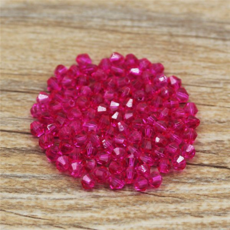 300 Uds. Exquisitas cuentas de cristal sueltas bicono de 4mm para accesorios de fabricación de joyas 001-020: Castaño